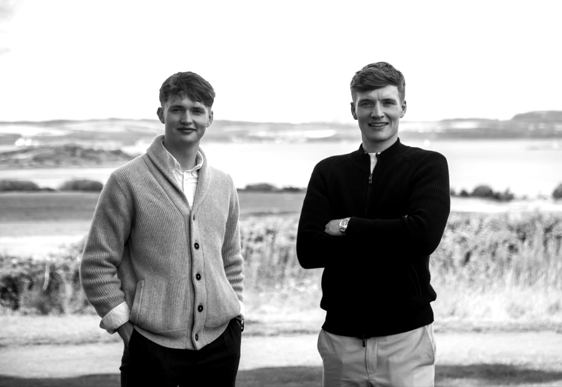 The founders beside the water in Scotland