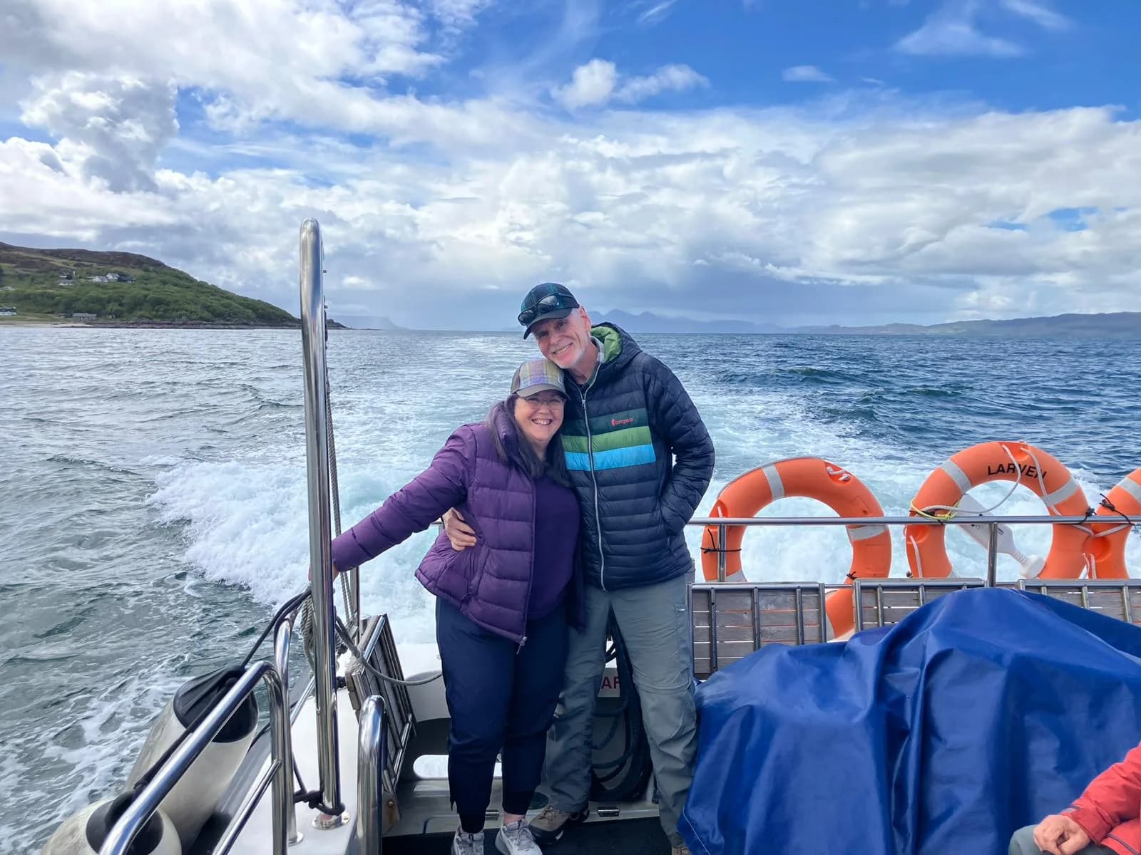 Debbie and Mike together during their Scottish journey