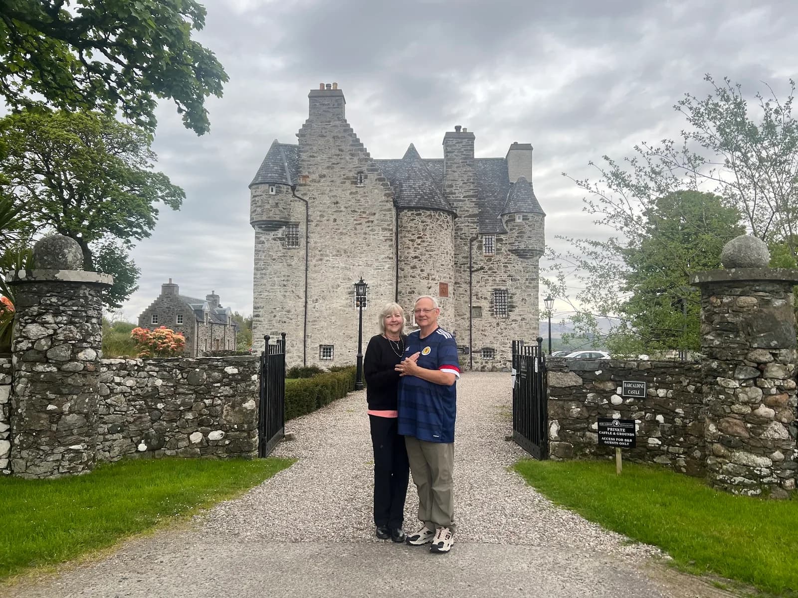 Jeffrey and Kate together on their Scottish journey