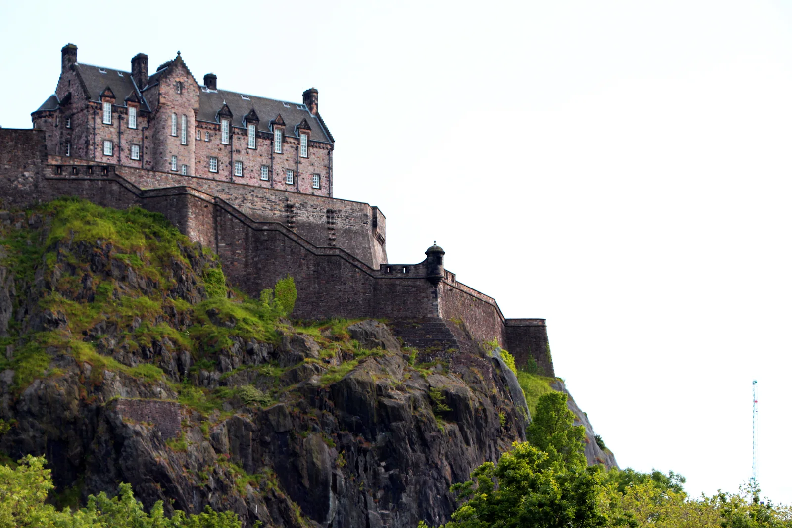 Edinburgh Castle above the city