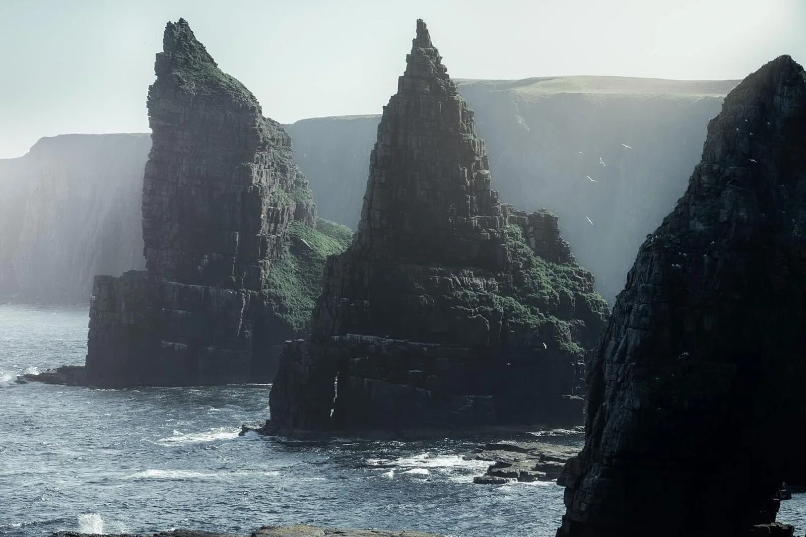 Sea stacks on the Caithness coast