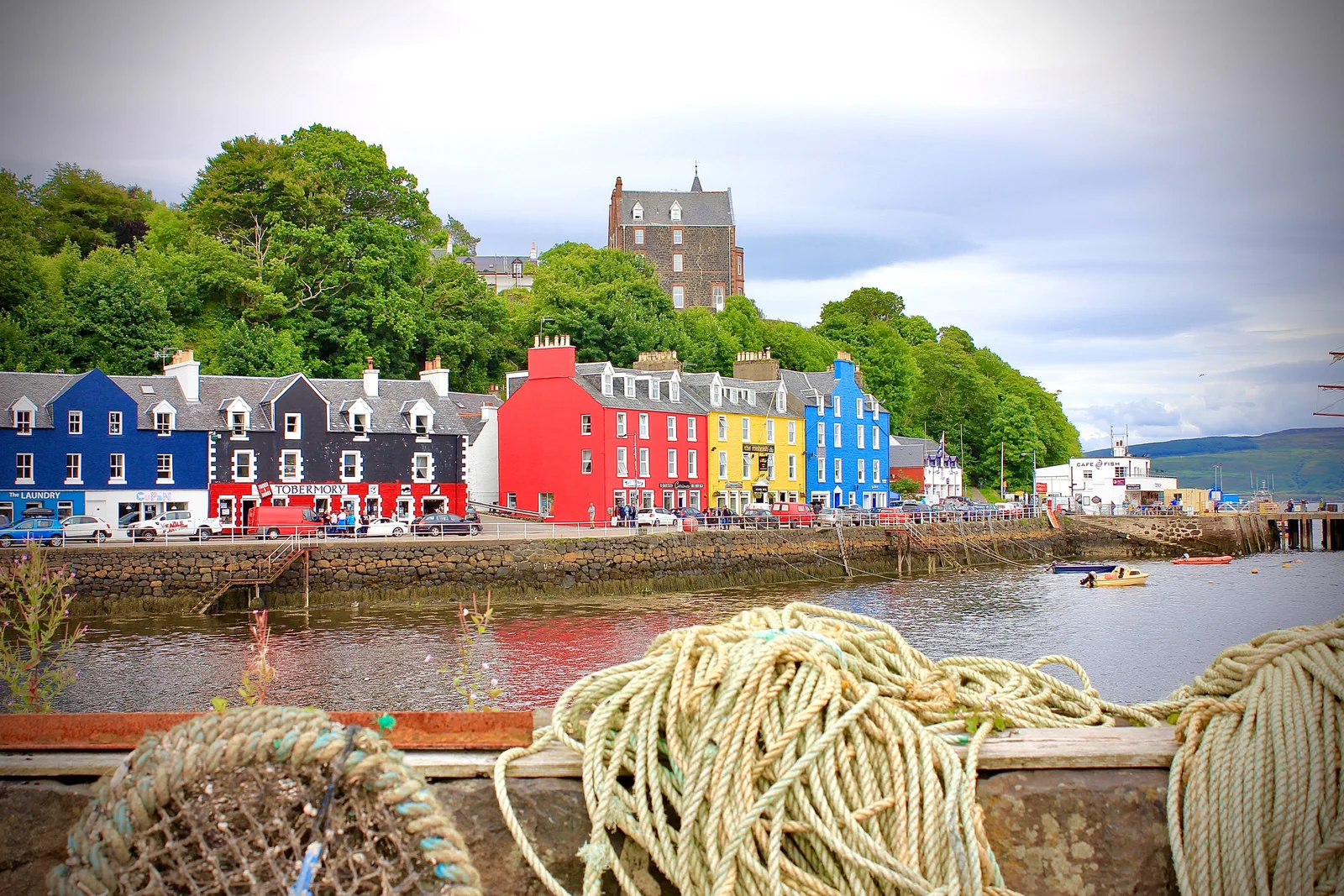 Colourful houses on Scotland’s west coast