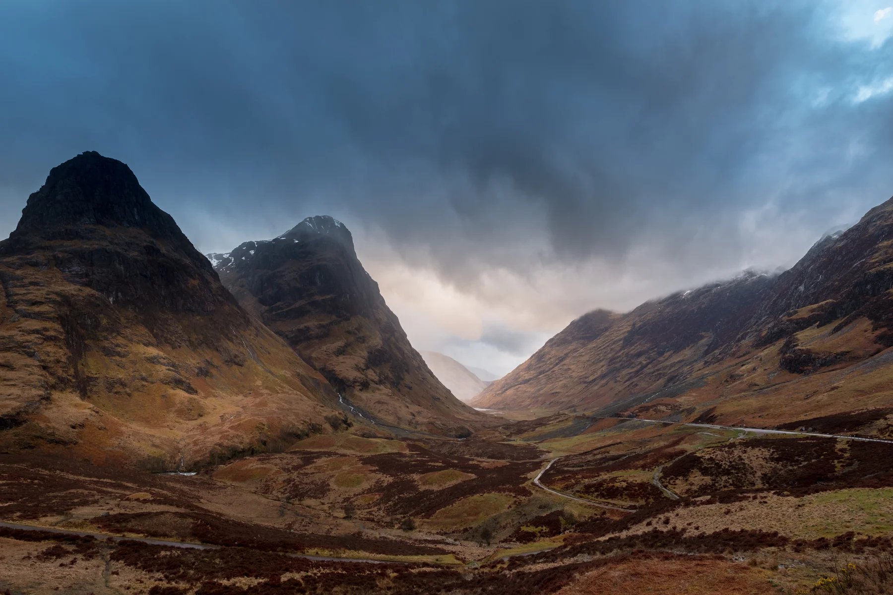 Dramatic skies over Glencoe